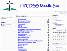 Tablet Screenshot of moodle.hpcdsb.ca